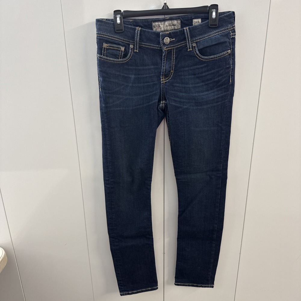Buckle Jeans Womens 28R (32x31) Blue Addison Skinny Dark Wash BKE Denim